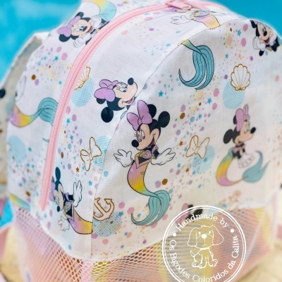 Mochila de Praia Minnie Sereia