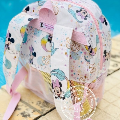 Mochila de Praia Minnie Sereia