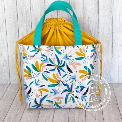 Lancheira Quadrada Birds&Flowers