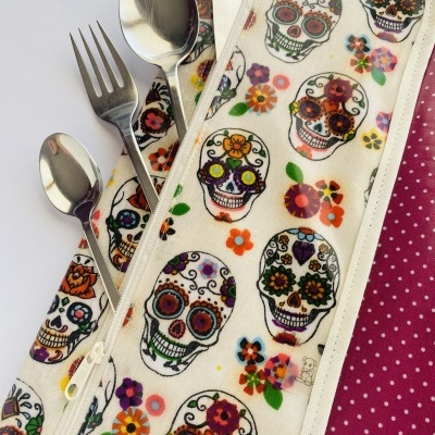 Individual de Refeição com porta talheres #008