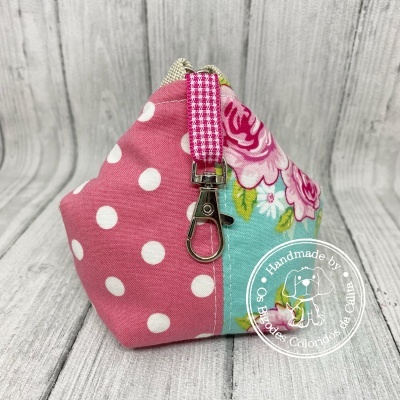 Porta-moedas fecho japonês Tilda Roses