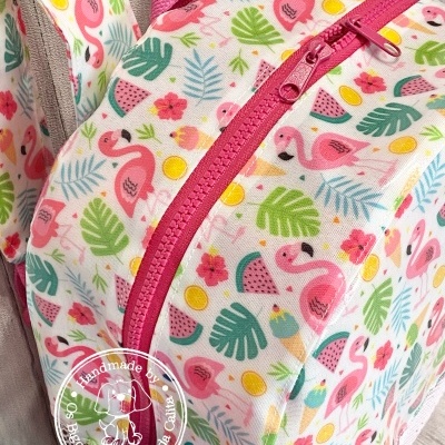 Mochila de Praia Pretty Flamingos