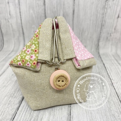 Porta-moedas fecho japonês Flores Pequenas