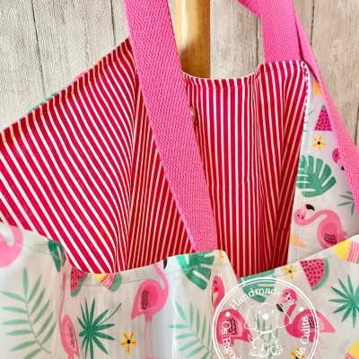 Saco de Praia Flamingos&Gelados