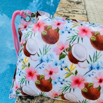 Almofada de Praia Cocos Azuis