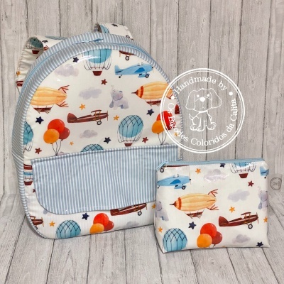 Necessaire Plastificada Pequena Sonhos de Menino