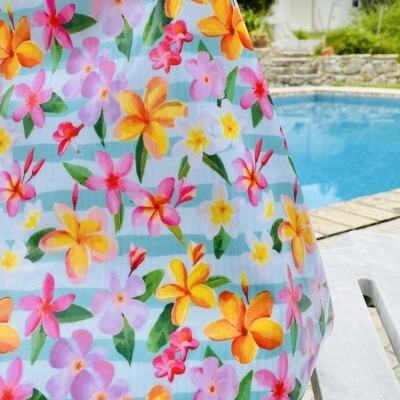 Saco de Praia Caribian Flowers