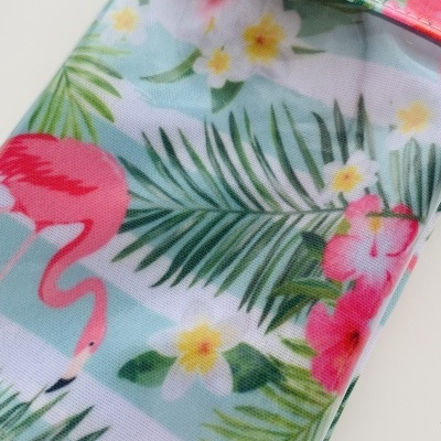 Bolsa Telemóvel Flamingos e Palmeiras