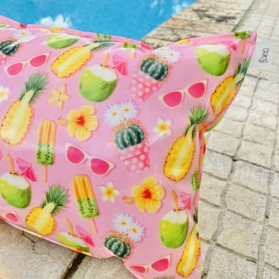 Almofada de Praia Tropical Pink