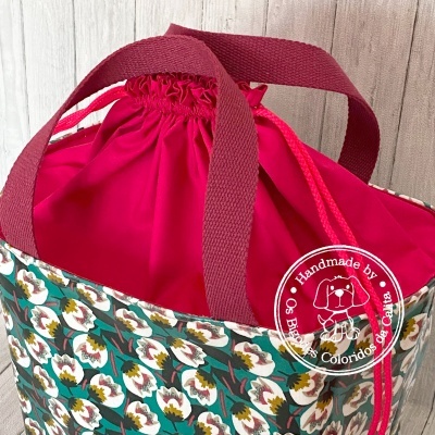 Lancheira Quadrada Green Flowers