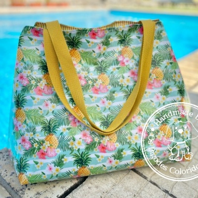 Saco de Praia Ananases Tropicais
