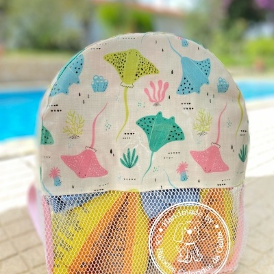 Mochila de Praia Mantas Coloridas
