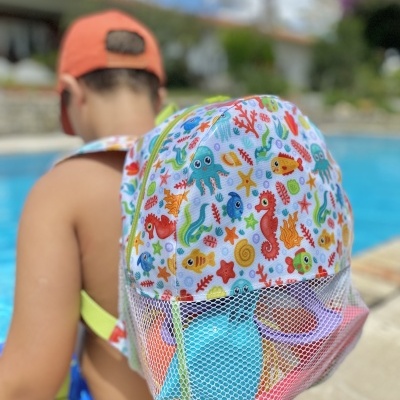 Mochila de Praia Animais de Mil Cores