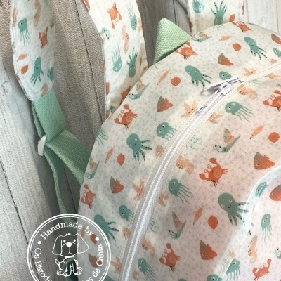 Mochila de Praia Animais do Mar