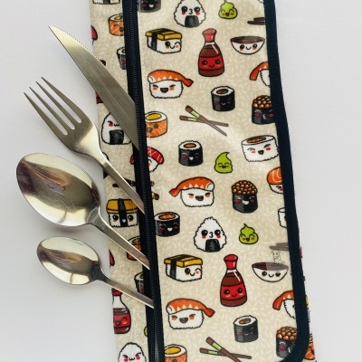 Individual de Refeição com porta talheres #006