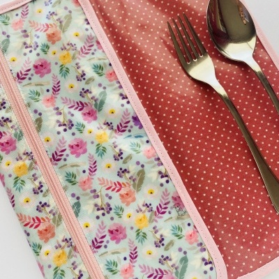 Individual de Refeição com porta talheres #007