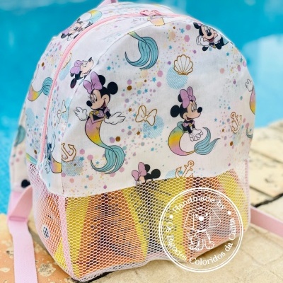 Mochila de Praia Minnie Sereia