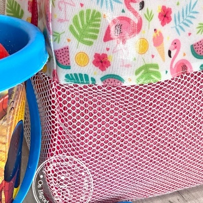 Mochila de Praia Pretty Flamingos