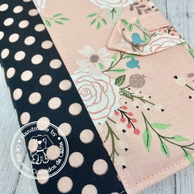 Capa de Agenda A5 - Pink Dots