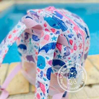 Mochila de Praia Animais Aquáticos