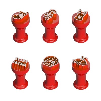 Carimbos para Brigadeiro Natal Modelo 1