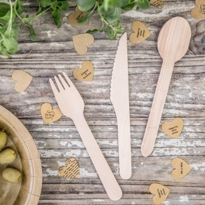 Conj. Talheres Madeira