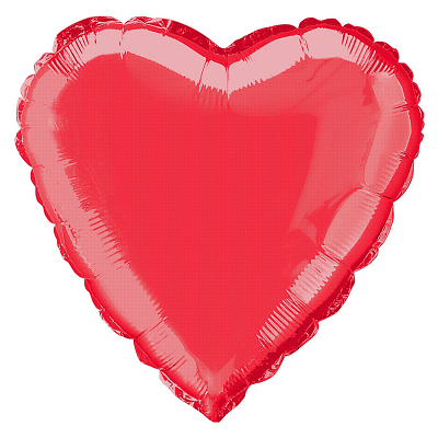 Balão Coração Vermelho