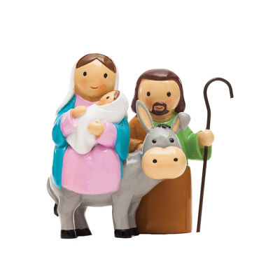 Figura Presépio Sagrada Família c/Burro