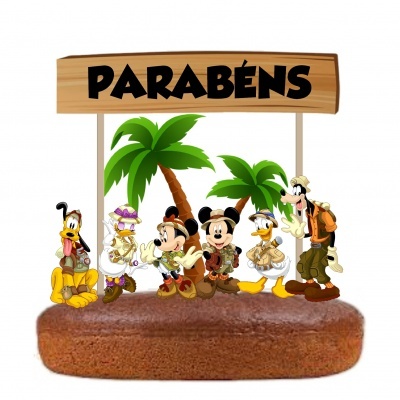 Topo Bolo Mickey Safari