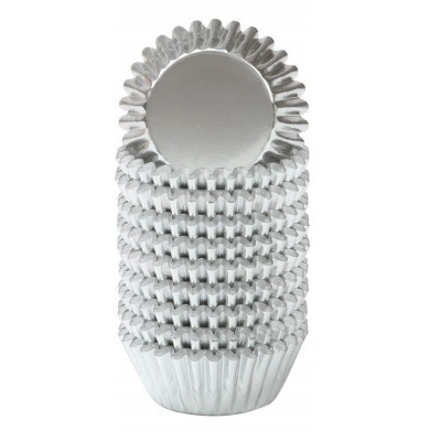 Mini Forminhas Laminadas Prateado