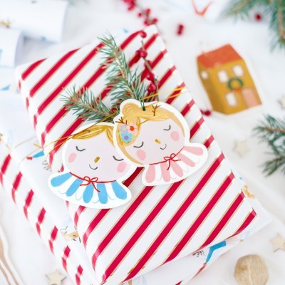 Etiquetas Natal Mix Casinhas