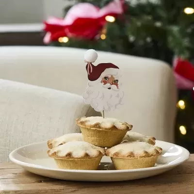 Toppers Vintage Santa - conj.12