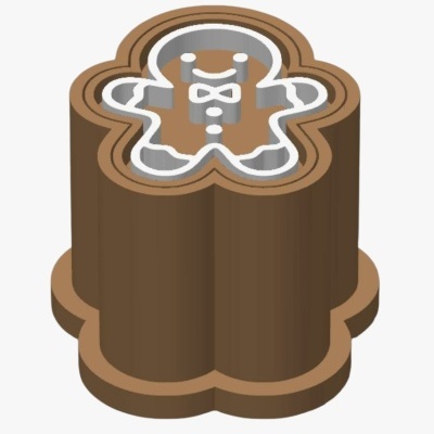 Molde Brigadeiro c/ Carimbo Boneco de Gengibre