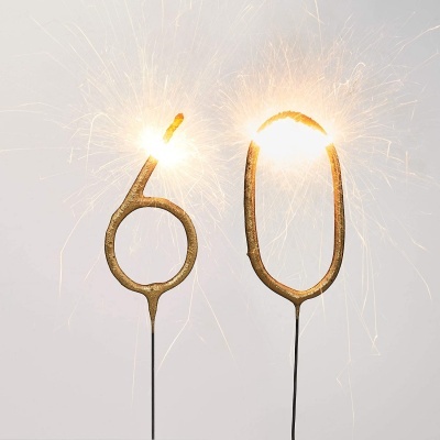 Vela Sparkle Letra C