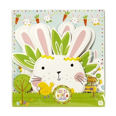 Grinalda Páscoa Coelhinhos e Cenouras