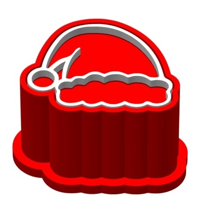 Molde Brigadeiro c/ Carimbo Gorro Pai Natal