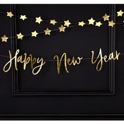 Grinalda Estrelas Dourado