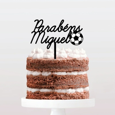 Topo Bolo Futebol Nome