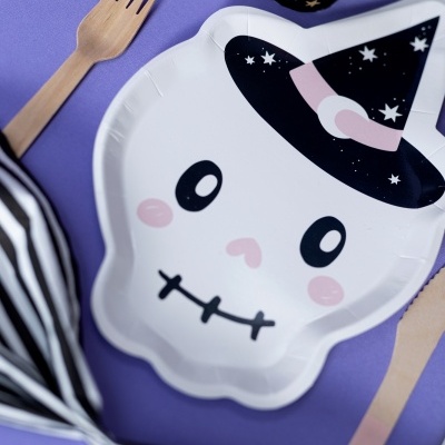 Pratos Caveira Divertida