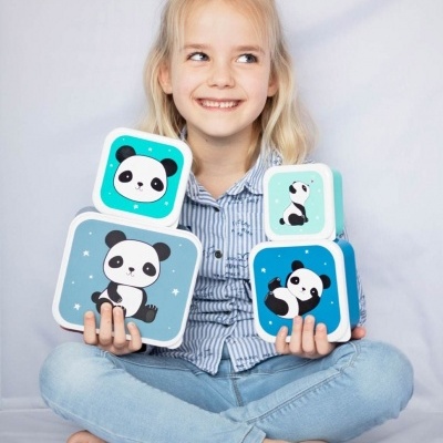 Conj. 4 Caixas Panda