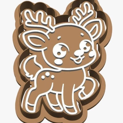 Cortador c/ Carimbo Rena Fofinha