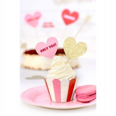 Toppers&#x20;Cora&#x00E7;&#x00F5;es&#x20;Dourados&#x20;Brilhantes