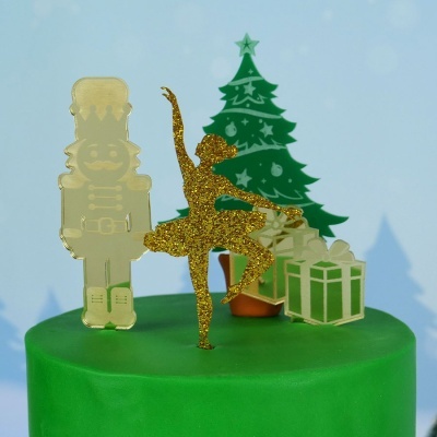 Toppers Natal Quebra-Nozes e Bailarina