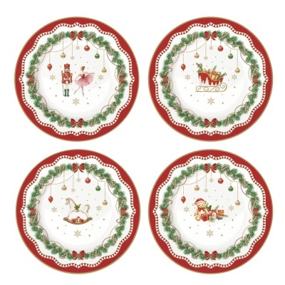 Pratos Sobremesa Magie de Noel