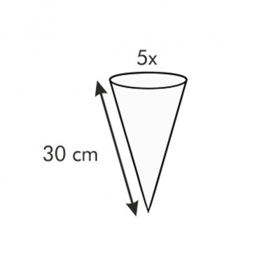 Conj. 5 Sacos de Pasteleiro Descartáveis c/ Pontas