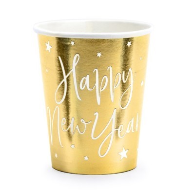 Copos Dourado Happy New Year