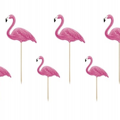Toppers de Bolo Flamingos