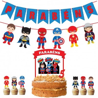 Kit Festa Super Heróis