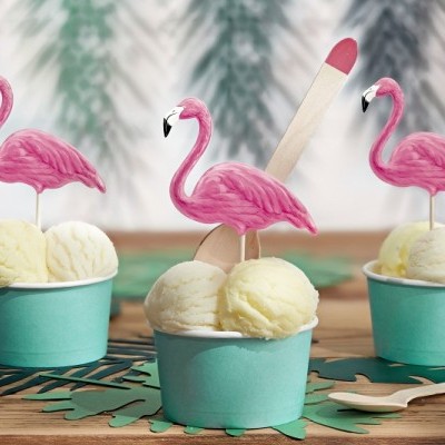 Toppers de Bolo Flamingos