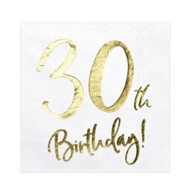 Guardanapos 30th Birthday